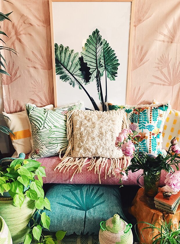 The latest collection of The Jungalow colorful bohemian fabrics is here