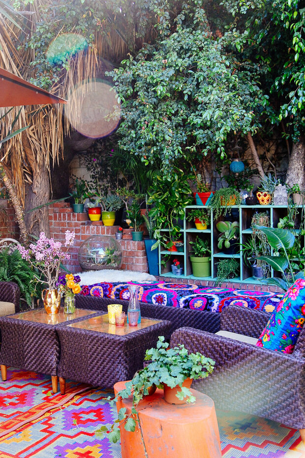 How to create your own perfect boho outdoor styled patio in 6 easy ways.
