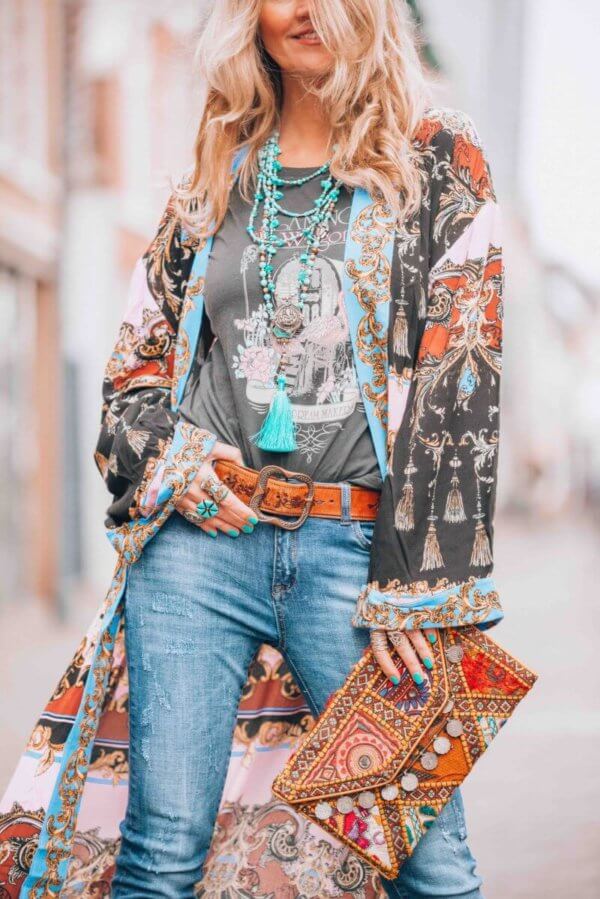 bohemian style kimono