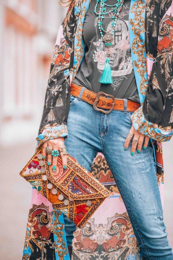 bohemian style kimono