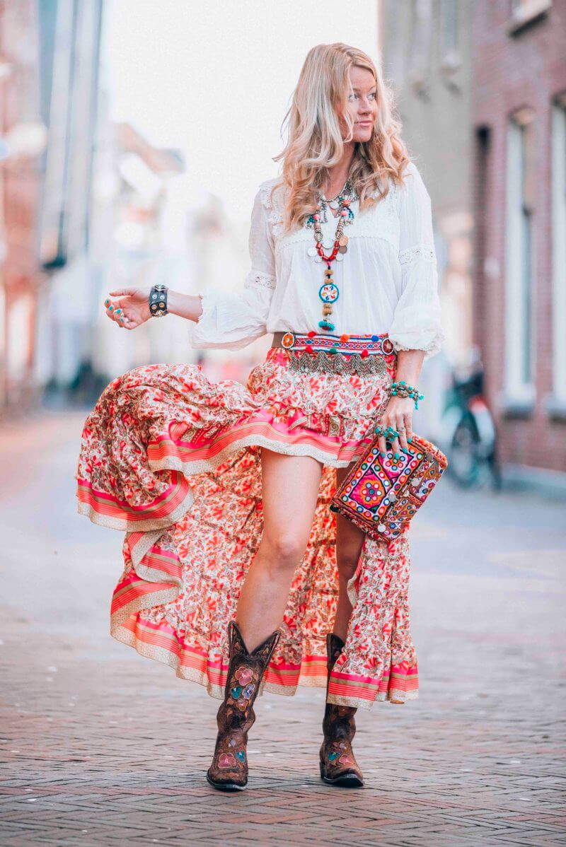 Bohemian Ibiza skirt that you just need to have this summer!