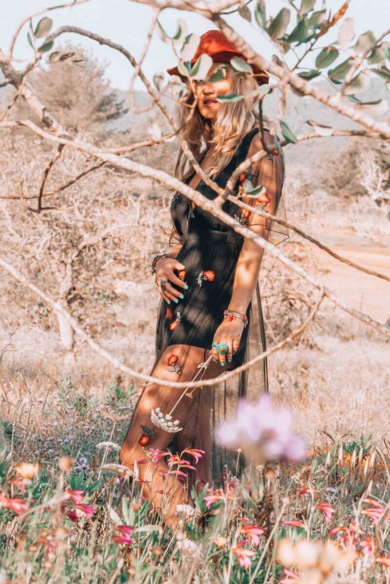 romantic bohemian dress