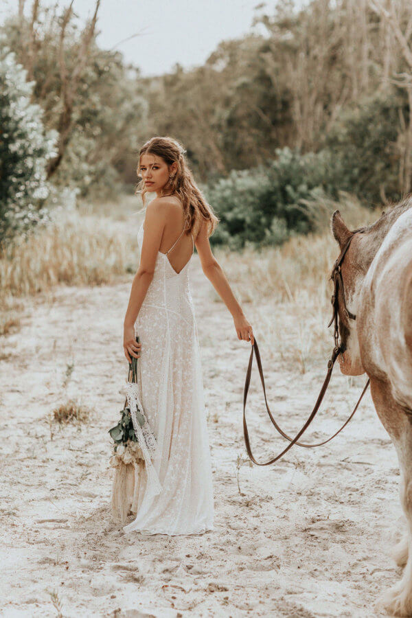 bohemian wedding dress under 1000