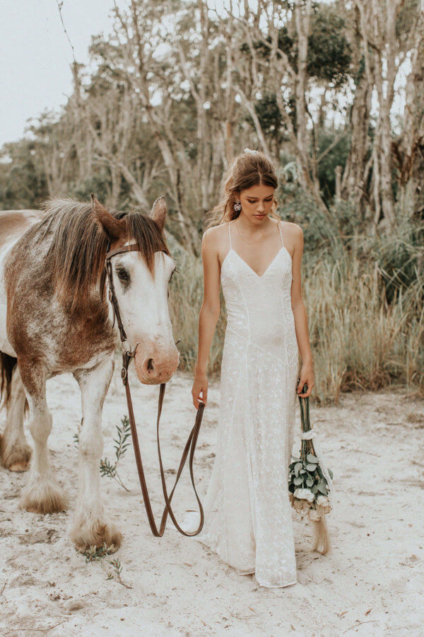 bohemian wedding dress under 1000