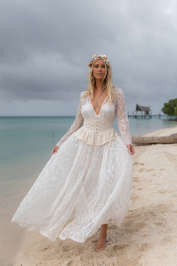 romantic boho wedding dresses