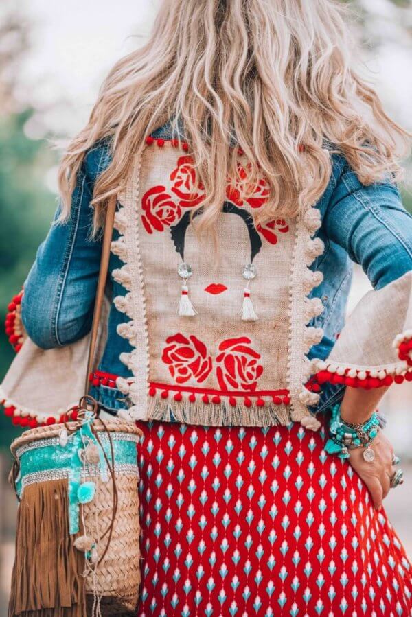 bohemian jeans jacket