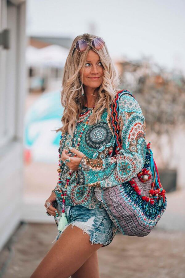 colourful bohemian tunic