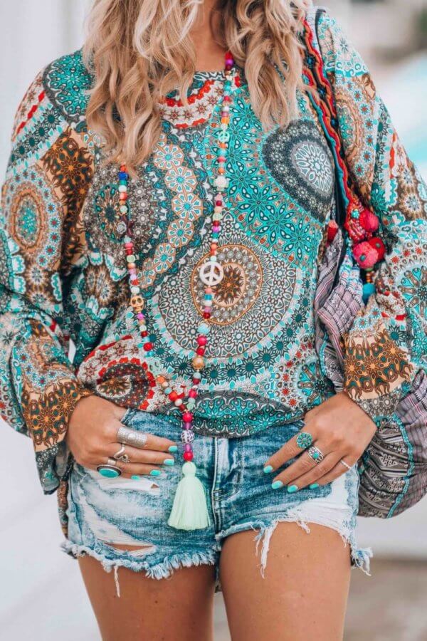 colourful bohemian tunic