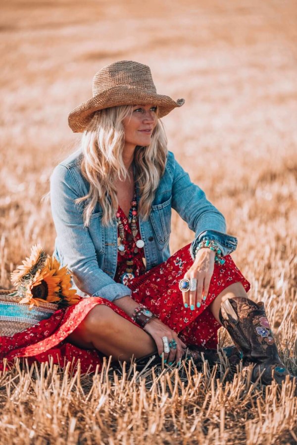 bohemian red dress by Ibizabohogirl