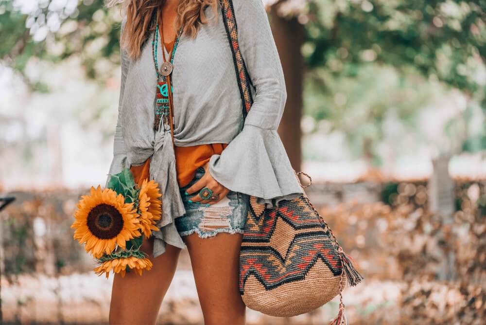 casual bohemian look 