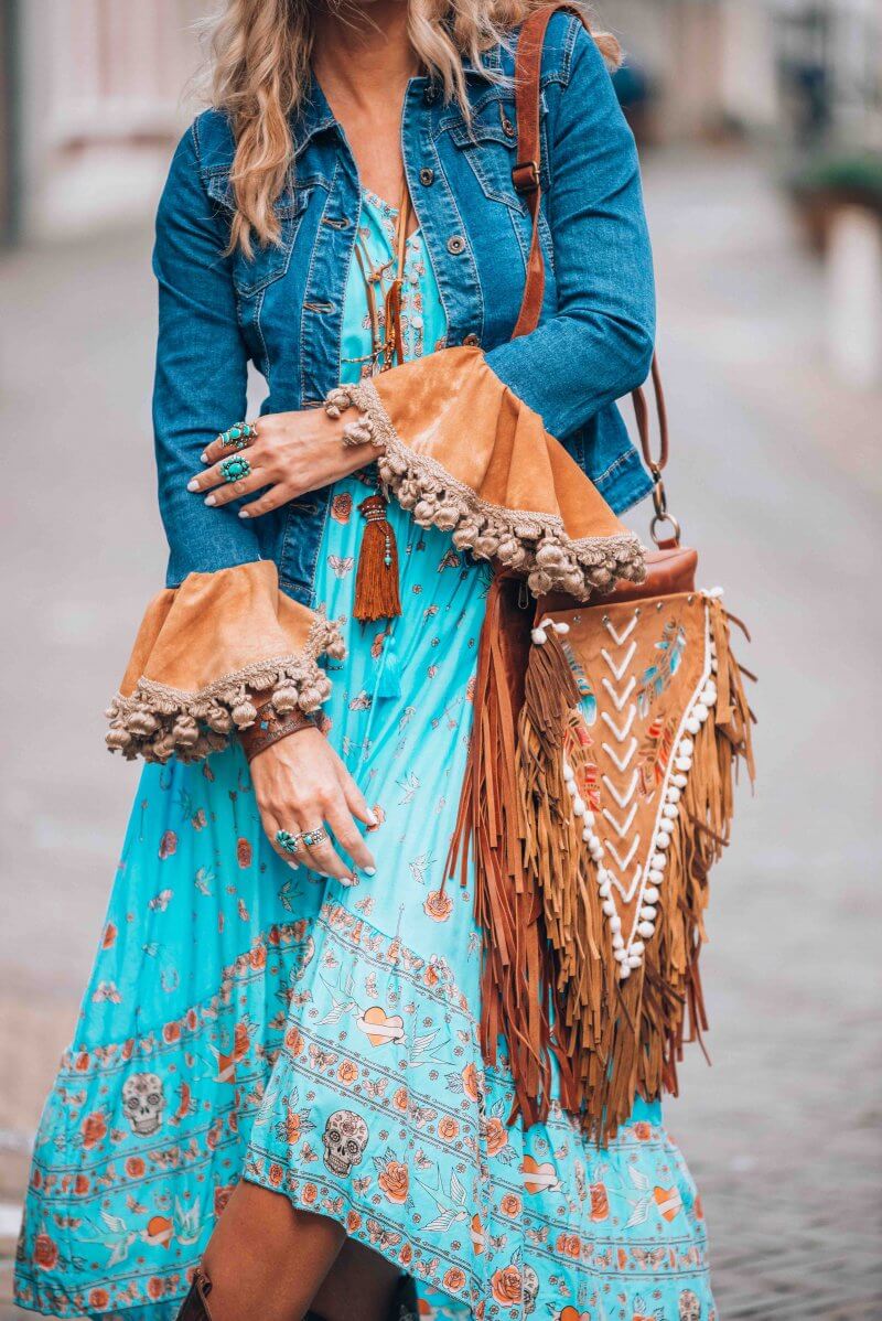 boho fringe purses