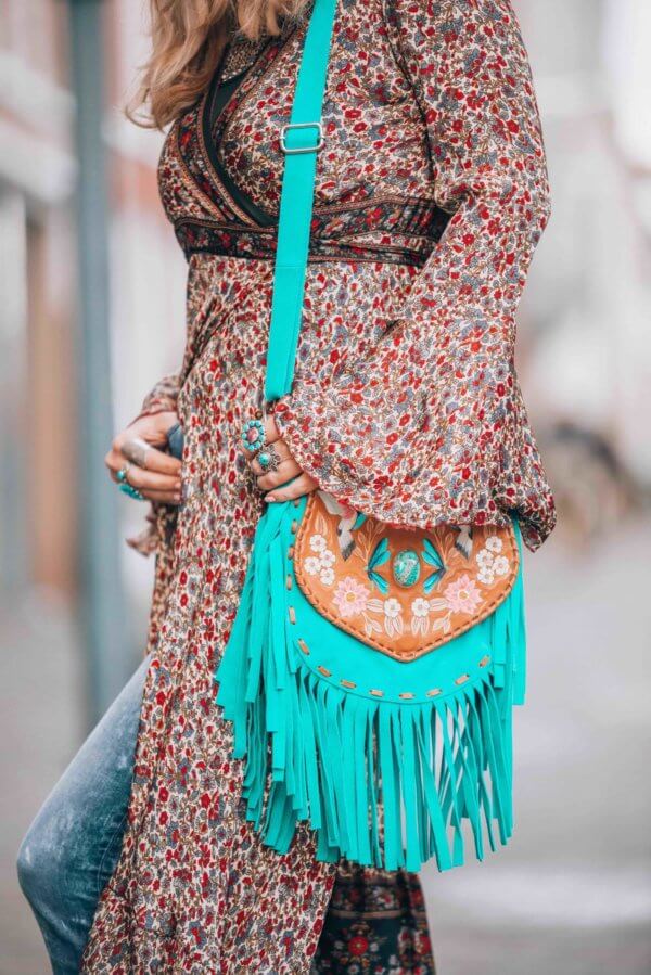 bohemian winter style look 