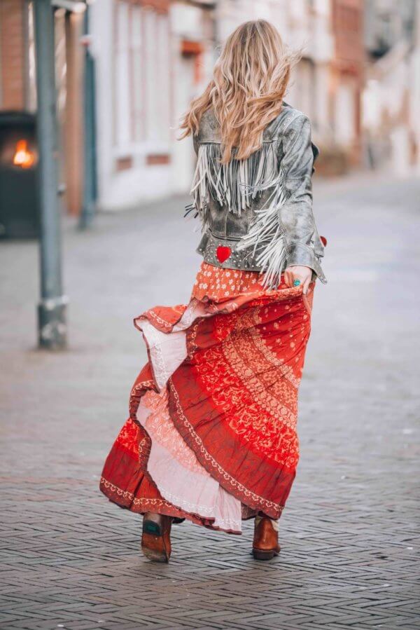 bohemian maxi skirt 