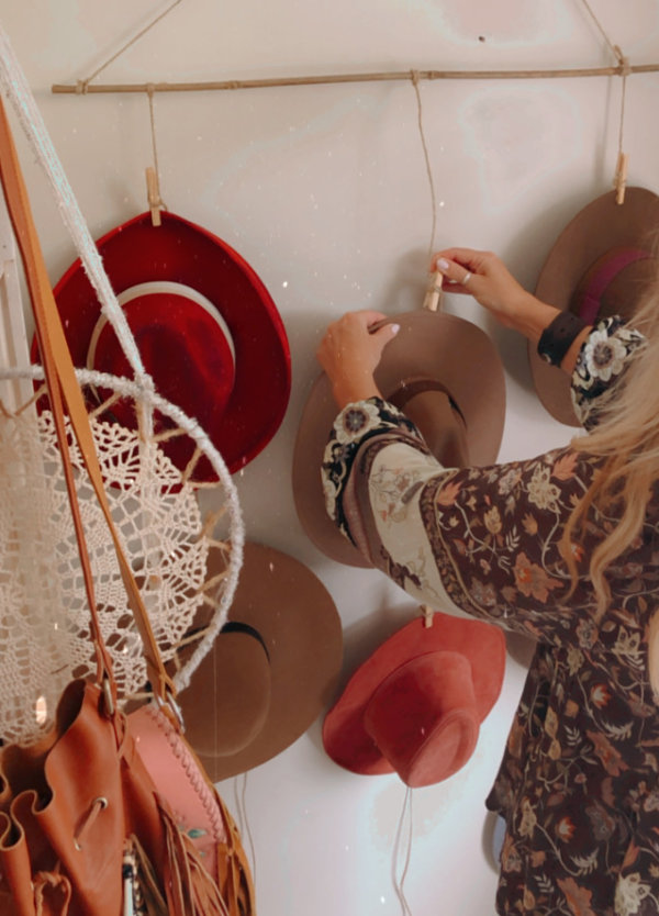 DIY hat organizer