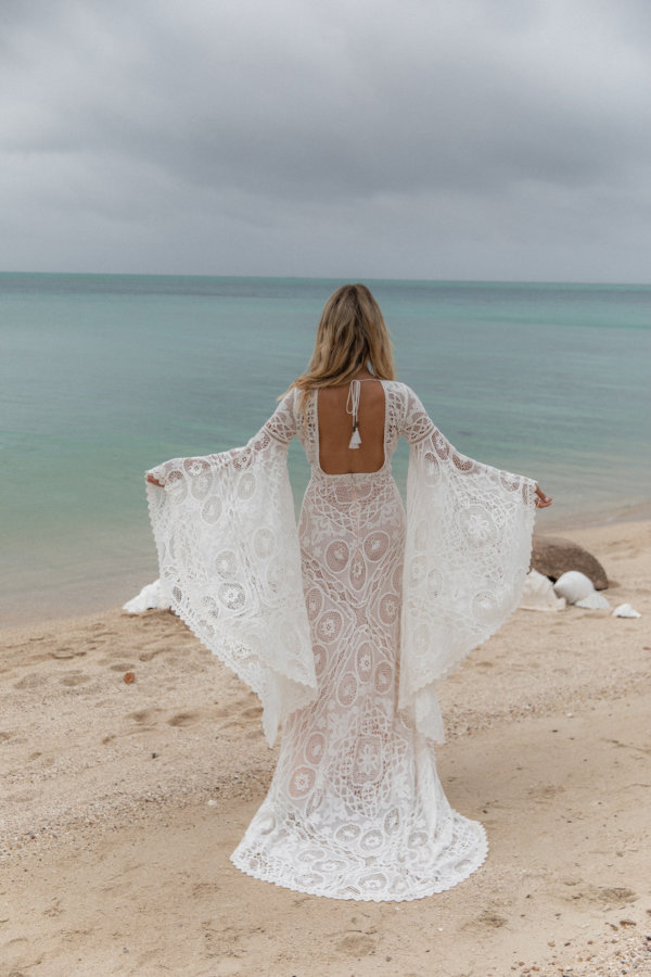 romantic bohemian wedding dresses