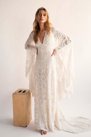 boho wedding dress under 100