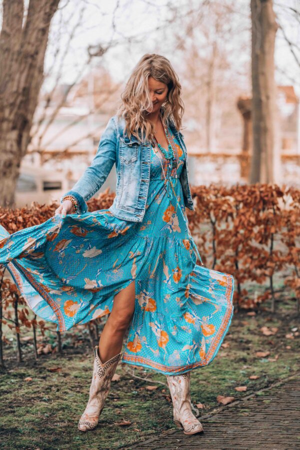 boho style maxi dress