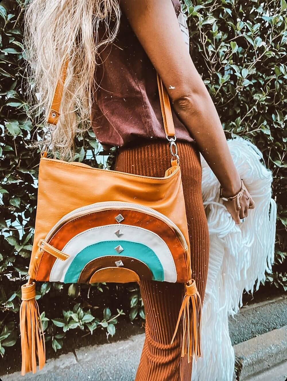 serape fringe purse leather straps leopard| Alibaba.com