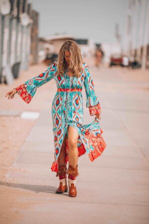 turquoise dress